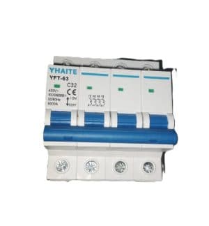 Yhaite 4 Pole 63A, 600Vac MCB (1000Vac)